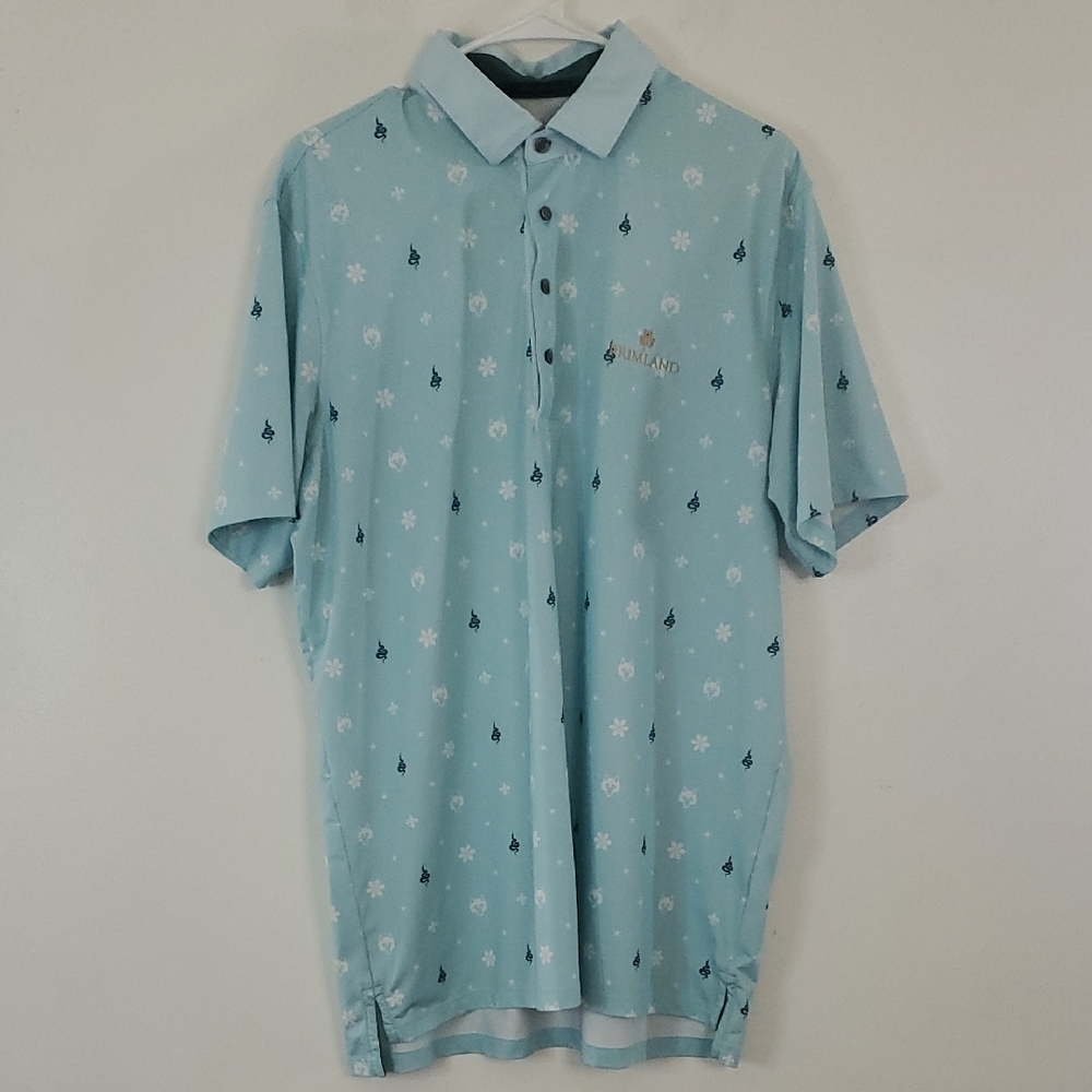 Greyson Golf Polo Size Large Primland Logo Performance Wear Mens Resortwear